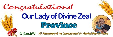 Welcome to our new Our Lady of Divine Zeal Province
