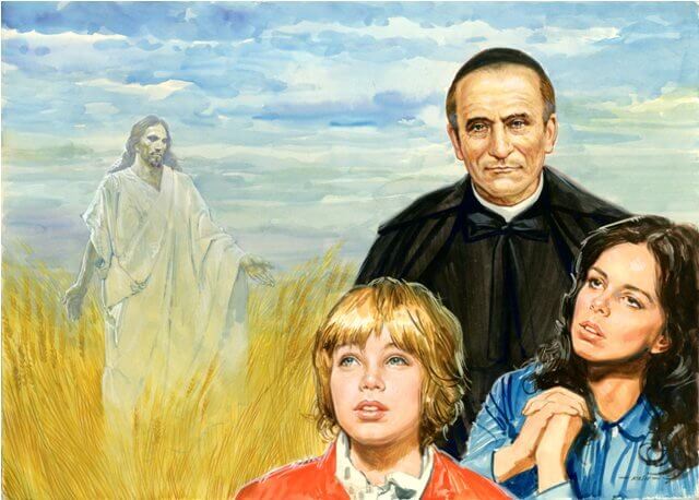St Annibale Maria Di Francia with children. Image courtesy of difrancia.net