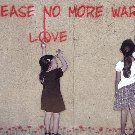 Peace, love, no more war
